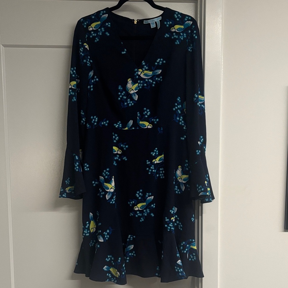 Draper James Navy Long Sleeve Dress